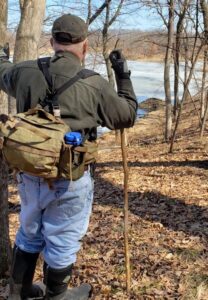 Mike hunting morels